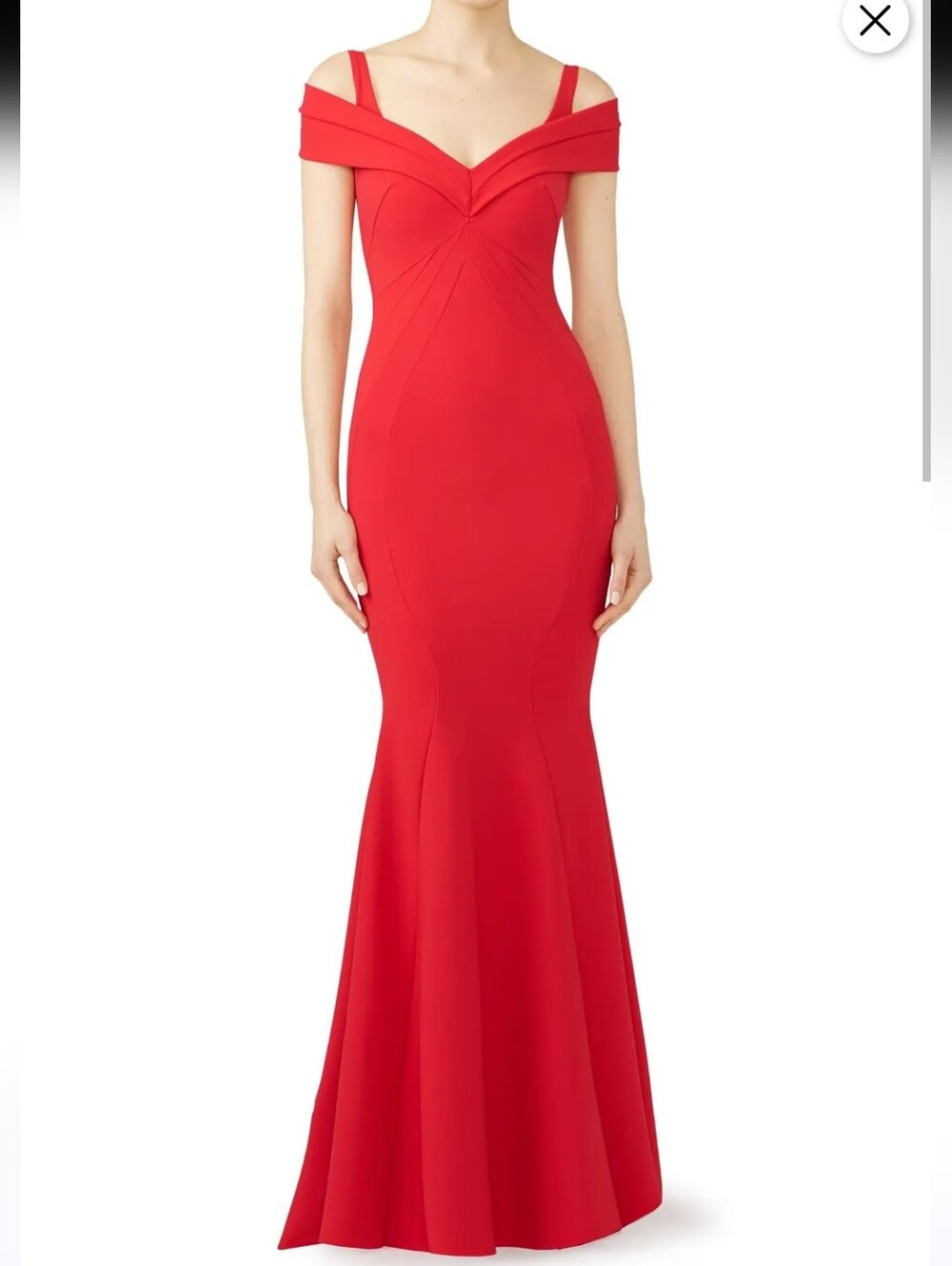 Chiara Boni La Petite Robe Red Tally Gown L - Picture 2 of 6
